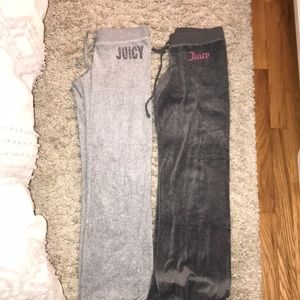 2 pairs of juicy couture sweat pants